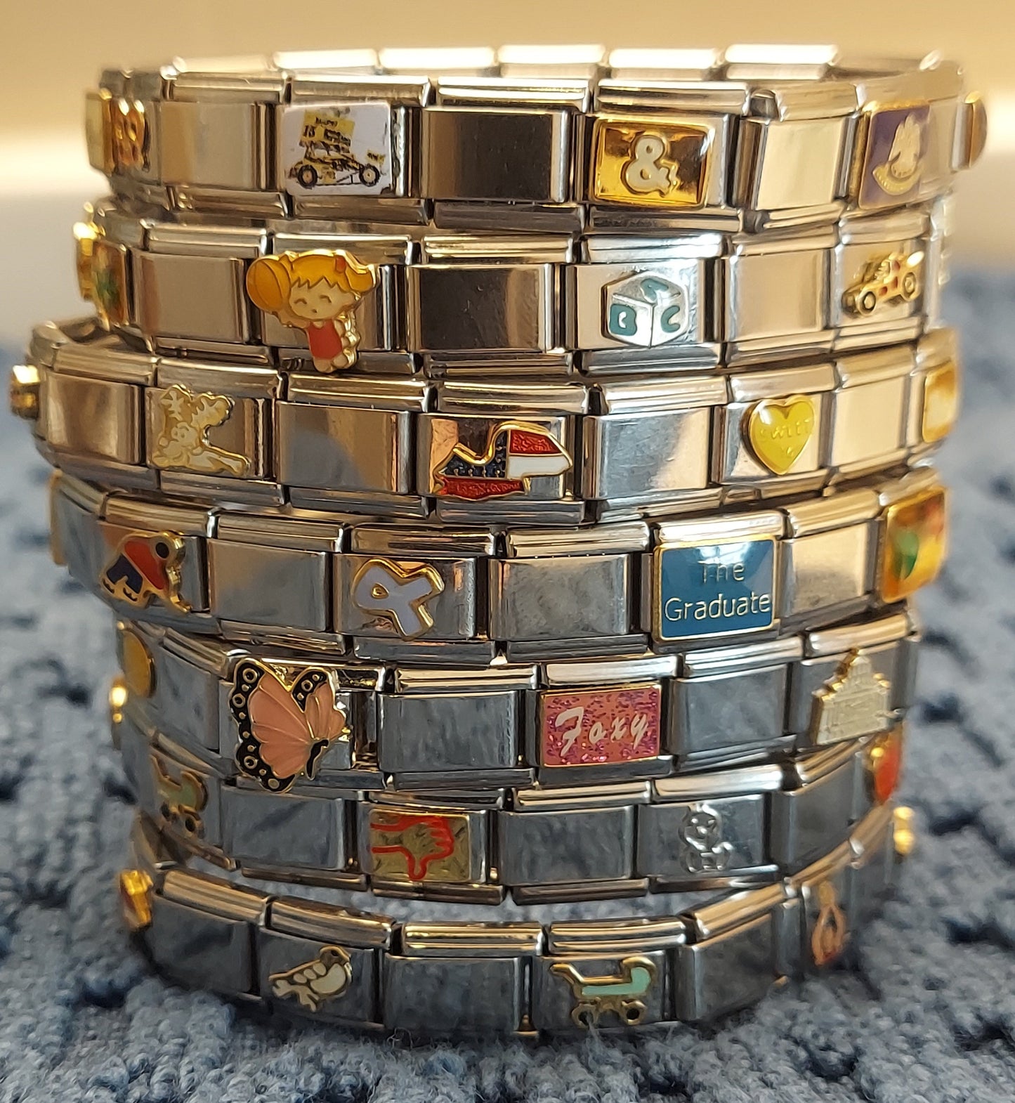 My Store 50/50 Italian Charm Bracelet